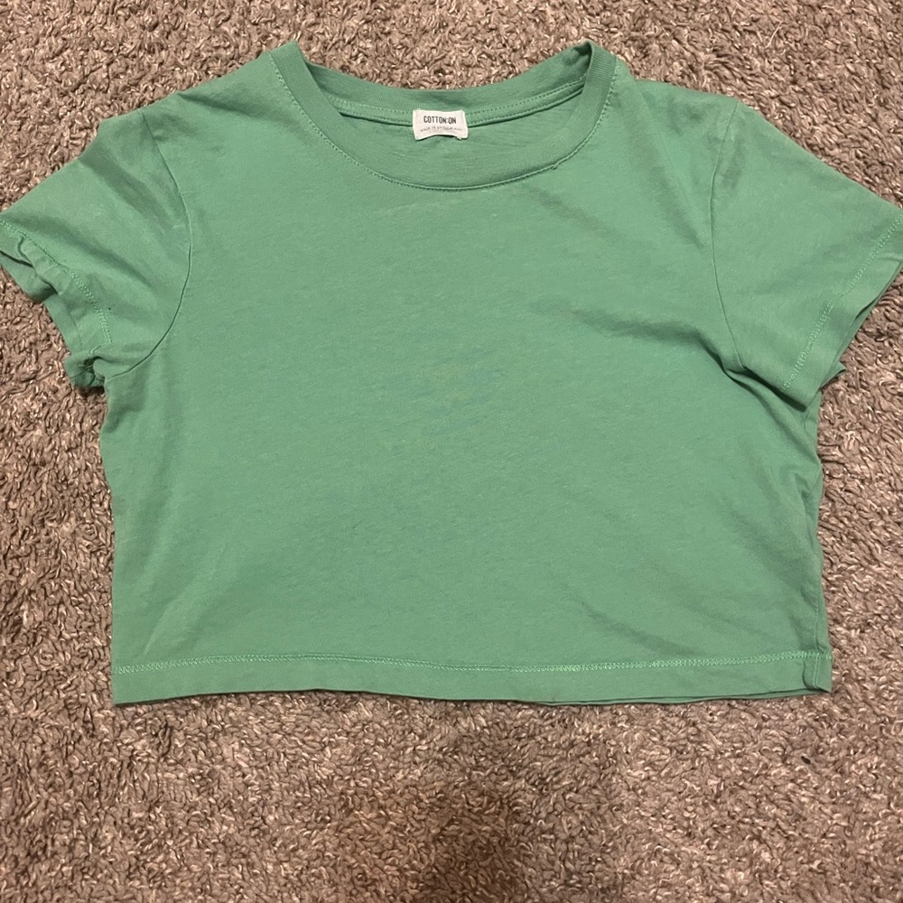 Cotton On Green Crop Top